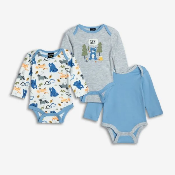 Φωτογραφία προϊόντος: Βρεφικό σετ 3τμχ for Funky Kids αγόρι 1-12 μηνών 225-050145-1 Μπλε