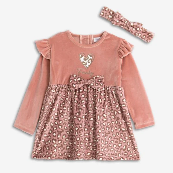 Φωτογραφία προϊόντος: Βρεφικό φόρεμα for Funky Kids κορίτσι 6-24 μηνών 225-929112-1 Ροζ
