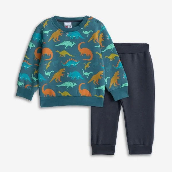 Φωτογραφία προϊόντος: Βρεφικό σετ φόρμας for Funky Kids αγόρι 6-24 μηνών 225-817106-1 Πετρόλ