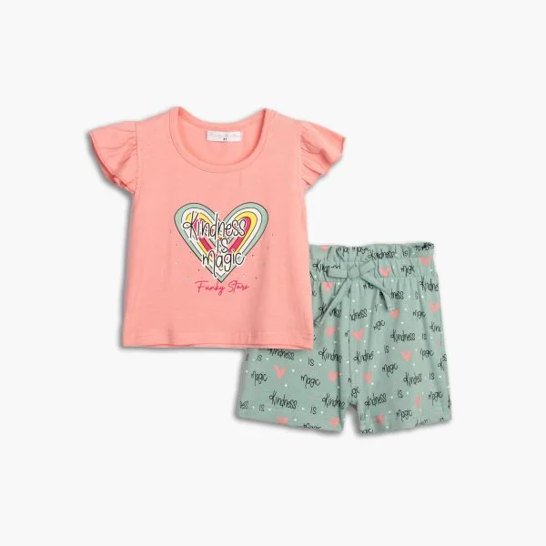 Φωτογραφία προϊόντος: Παιδικό σετ σορτς for Funky Kids κορίτσι 2-6 ετών 125-724116-2 Ροζ