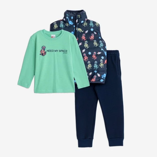 Φωτογραφία προϊόντος: Παιδικό σετ 3τμχ for Funky Kids αγόρι 1-6 ετών 225-395101-1 Μπλε