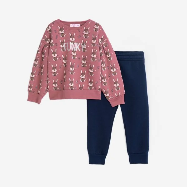 Φωτογραφία προϊόντος: Παιδικό σετ φόρμας for Funky Kids κορίτσι 1-6 ετών 225-717107-1 Ροζ