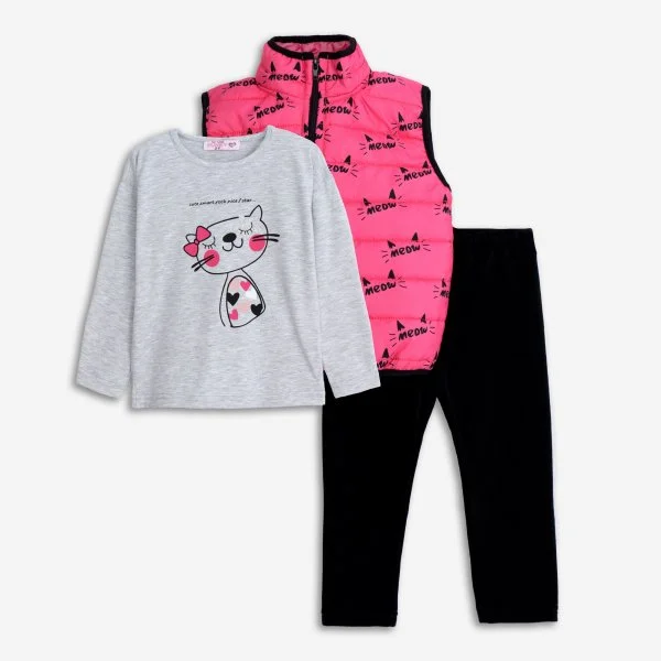 Φωτογραφία προϊόντος: Παιδικό σετ 3τμχ for Funky Kids κορίτσι 1-6 ετών 225-795100-1 Φούξια