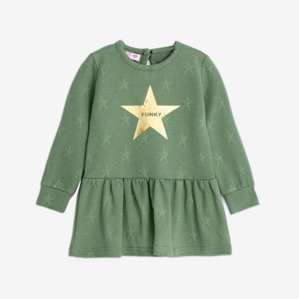 Φωτογραφία προϊόντος: Παιδικό φόρεμα for Funky Kids κορίτσι 1-6 ετών 225-728107-1 Πράσινο