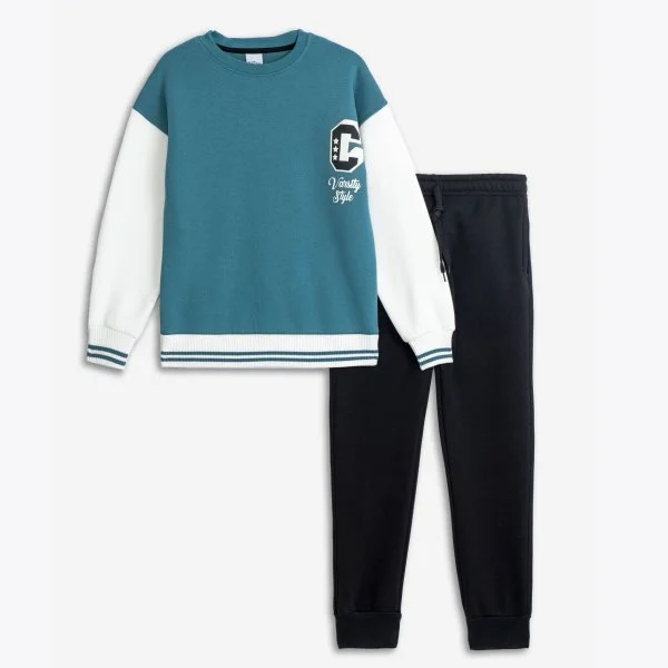 Φωτογραφία προϊόντος: Παιδικό σετ φόρμας for Funky Kids αγόρι 6-16 ετών 225-117118-1 Πετρόλ