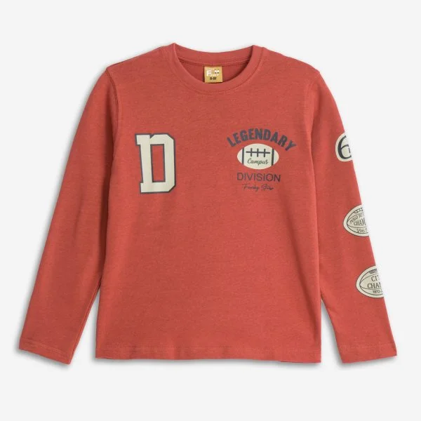 Φωτογραφία προϊόντος: Παιδική μπλούζα for Funky Kids αγόρι 6-16 ετών 225-106116-1 Τερακότα