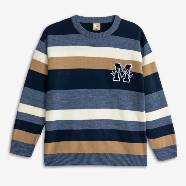 Φωτογραφία προϊόντος: Παιδική μπλούζα πλεκτή for Funky Kids αγόρι 6-16 ετών 225-110103-1 Μπλε