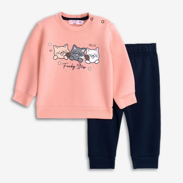 Φωτογραφία προϊόντος: Βρεφικό σετ φόρμας for Funky Kids κορίτσι 6-24 μηνών 225-917112-1 Σομόν