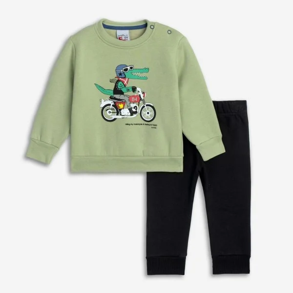 Φωτογραφία προϊόντος: Βρεφικό σετ φόρμας for Funky Kids αγόρι 6-24 μηνών 225-817102-2 Πράσινο