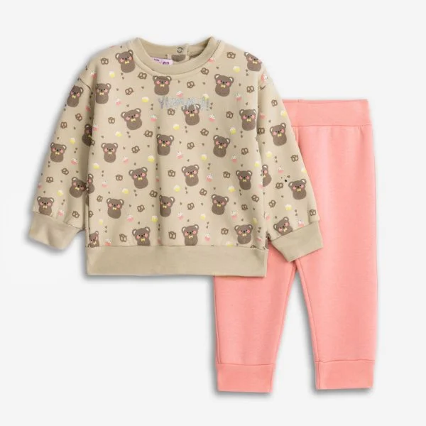 Φωτογραφία προϊόντος: Βρεφικό σετ φόρμας for Funky Kids κορίτσι 6-24 μηνών 225-917106-1 Μπεζ