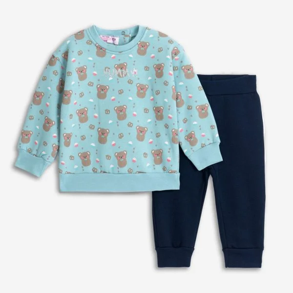 Φωτογραφία προϊόντος: Βρεφικό σετ φόρμας for Funky Kids κορίτσι 6-24 μηνών 225-917106-2 Φυστικί