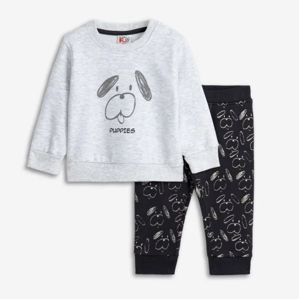 Φωτογραφία προϊόντος: Βρεφικό σετ φόρμας for Funky Kids αγόρι 6-24 μηνών 225-817113-1 Γκρι