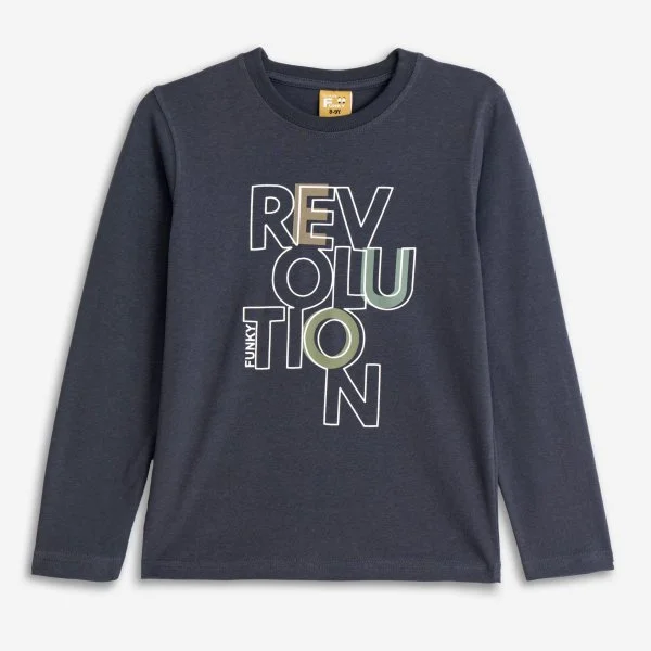 Φωτογραφία προϊόντος: Παιδική μπλούζα for Funky Kids αγόρι 6-16 ετών 225-106122-1 Ανθρακί