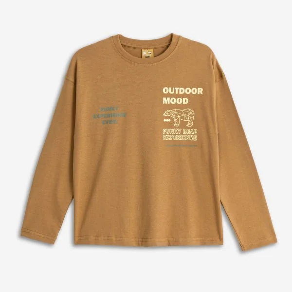 Φωτογραφία προϊόντος: Παιδική μπλούζα for Funky Kids αγόρι 6-16 ετών 225-106114-1 Καφέ
