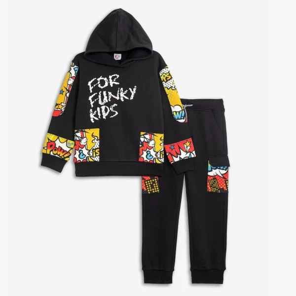 Φωτογραφία προϊόντος: Παιδικό σετ φόρμας for Funky Kids αγόρι 6-16 ετών 225-117154-1 Μαύρο