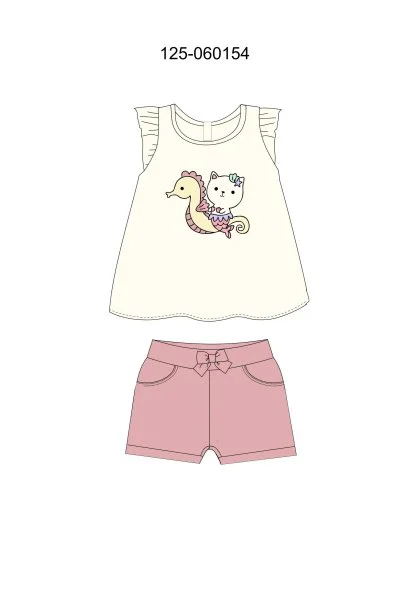 Φωτογραφία προϊόντος: Βρεφικό σετ σορτς for Funky Kids κορίτσι 1-12 μηνών 125-060154-1 Ροζ