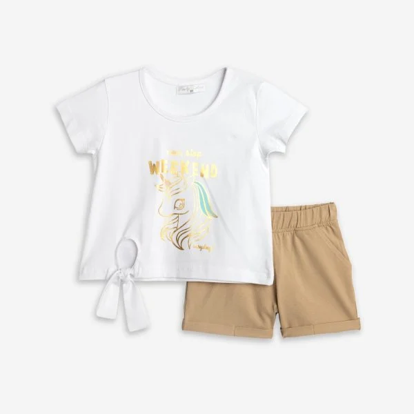 Φωτογραφία προϊόντος: Παιδικό σετ σορτς for Funky Kids κορίτσι 2-6 ετών 125-724120-2 Λευκό