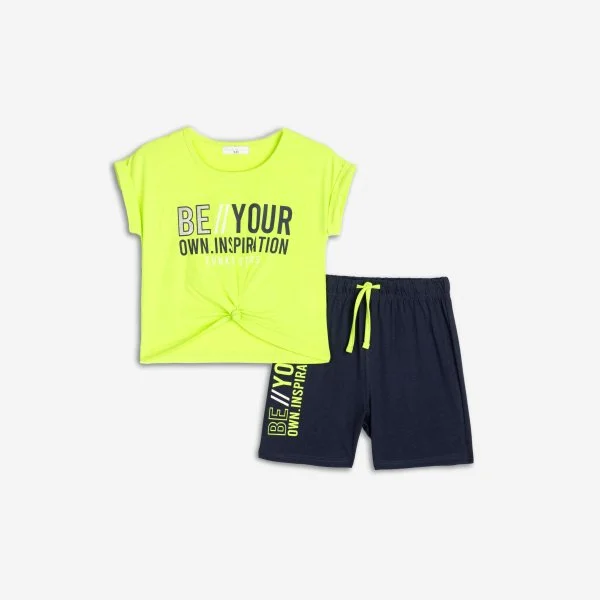 Φωτογραφία προϊόντος: Παιδικό σετ σορτς for Funky Kids κορίτσι 6-16 ετών 125-530101-2 Κίτρινο