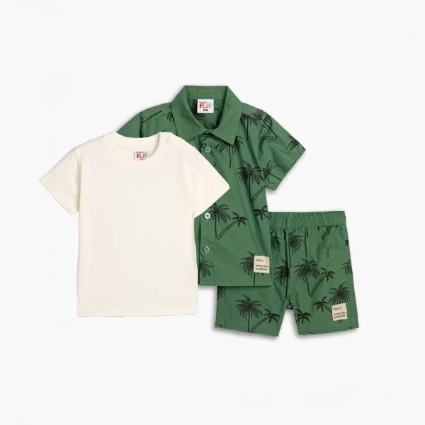 Φωτογραφία προϊόντος: Παιδικό σετ 3τμχ for Funky Kids αγόρι 2-6 ετών 125-395110-1 Πράσινο