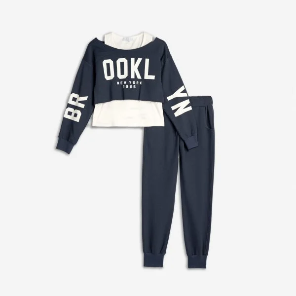 Φωτογραφία προϊόντος: Παιδικό σετ φόρμας for Funky Kids κορίτσι 6-16 ετών 125-595101-2 Ανθρακί