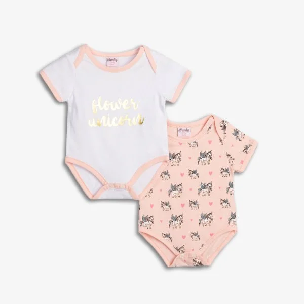 Φωτογραφία προϊόντος: Βρεφικό σετ 2τμχ for Funky Kids κορίτσι 1-12 μηνών 125-060106-1 Ροζ