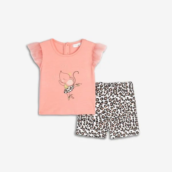 Φωτογραφία προϊόντος: Βρεφικό σετ σορτς for Funky Kids κορίτσι 6-24 μηνών 125-924120-1 Ροζ