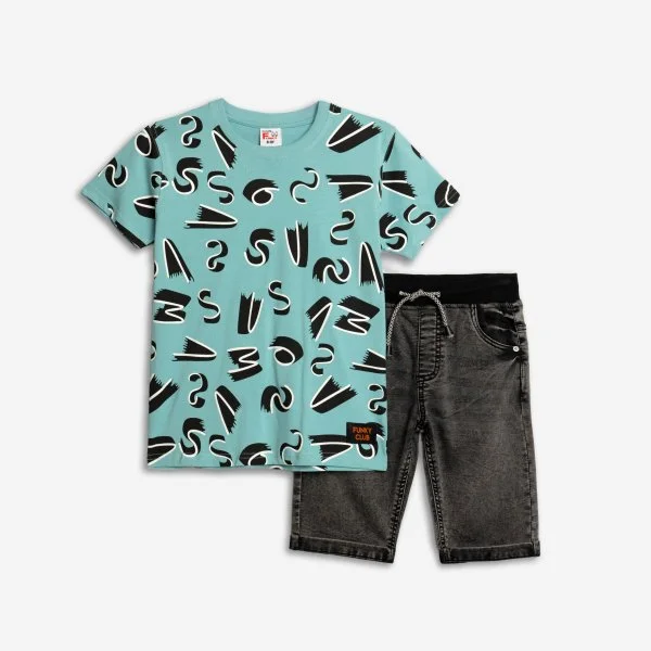 Φωτογραφία προϊόντος: Παιδικό σετ τζιν for Funky Kids αγόρι 6-16 ετών 125-102104-1 Γαλάζιο