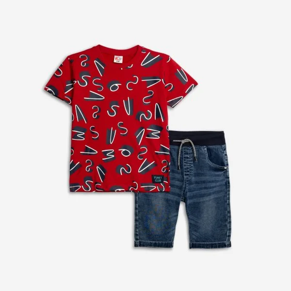Φωτογραφία προϊόντος: Παιδικό σετ τζιν for Funky Kids αγόρι 6-16 ετών 125-102104-2 Κόκκινο