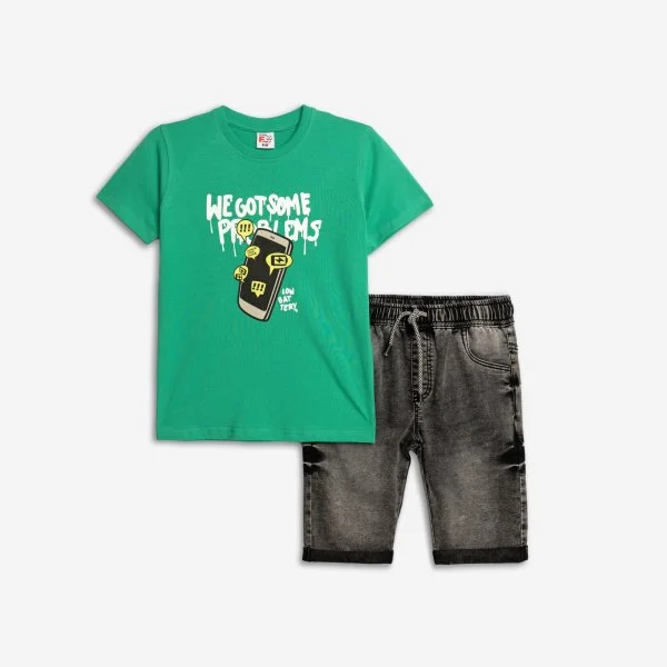Φωτογραφία προϊόντος: Παιδικό σετ τζιν for Funky Kids αγόρι 6-16 ετών 125-102103-2 Πράσινο