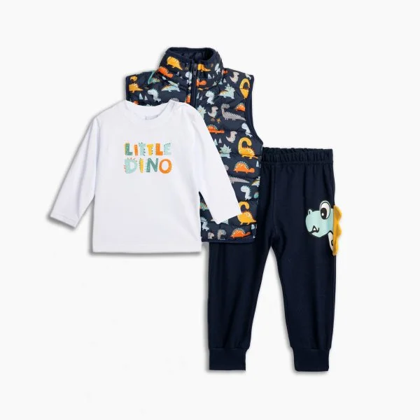 Φωτογραφία προϊόντος: Βρεφικό σετ 3τμχ for Funky Kids αγόρι 6-24 μηνών 125-895102-1 Μπλε