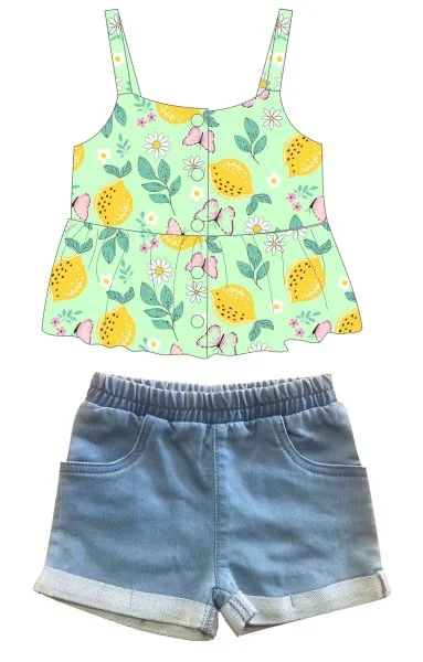 Φωτογραφία προϊόντος: Παιδικό σετ σορτς for Funky Kids κορίτσι 2-6 ετών 124-726108-1 Πράσινο