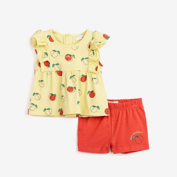 Φωτογραφία προϊόντος: Βρεφικό σετ σορτς for Funky Kids κορίτσι 6-24 μηνών 124-924106-1 Κίτρινο