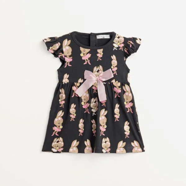 Φωτογραφία προϊόντος: Βρεφικό φόρεμα for Funky Kids κορίτσι 6-24 μηνών 124-928106-1 Ανθρακί