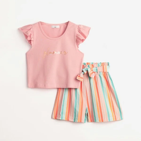 Φωτογραφία προϊόντος: Παιδικό σετ σορτς for Funky Kids κορίτσι 6-16 ετών 124-525104-1 Ροζ