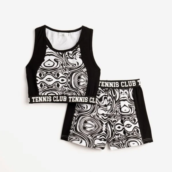 Φωτογραφία προϊόντος: Παιδικό σετ σορτς for Funky Kids κορίτσι 6-16 ετών 124-524140-1 Μαύρο