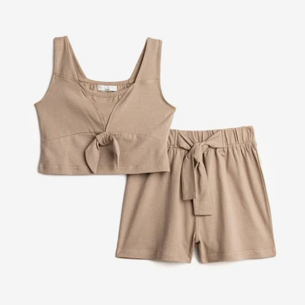 Φωτογραφία προϊόντος: Παιδικό σετ σορτς for Funky Kids κορίτσι 6-16 ετών 124-524145-2 Μόκα