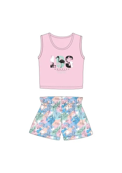 Φωτογραφία προϊόντος: Παιδικό σετ σορτς for Funky Kids κορίτσι 2-6 ετών 124-724130-2 Σομόν