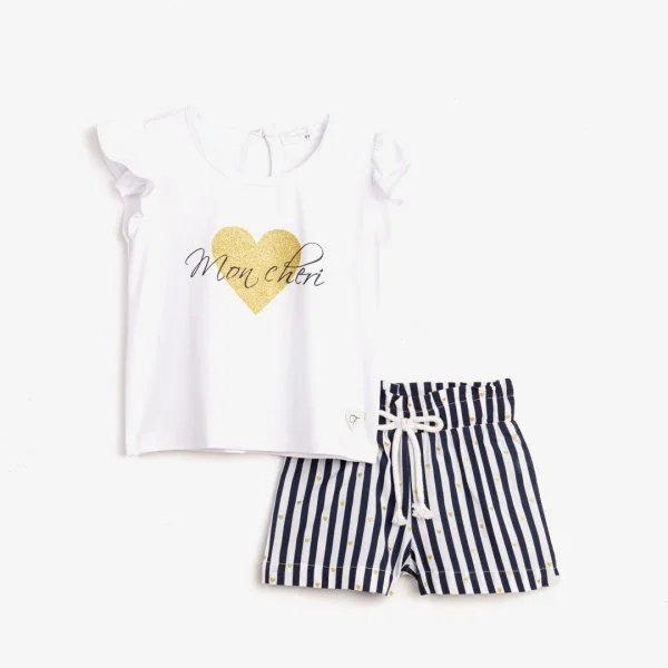 Φωτογραφία προϊόντος: Παιδικό σετ σορτς for Funky Kids κορίτσι 2-6 ετών 124-725103-1 Λευκό