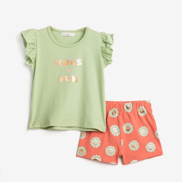 Φωτογραφία προϊόντος: Παιδικό σετ σορτς for Funky Kids κορίτσι 2-6 ετών 124-724116-1 Φυστικί