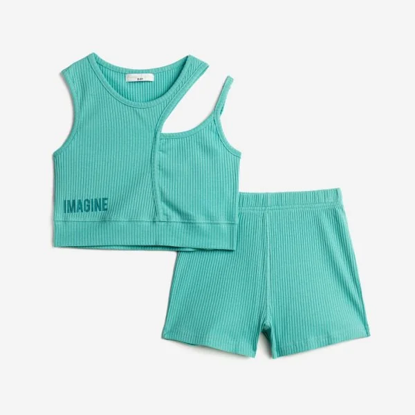 Φωτογραφία προϊόντος: Παιδικό σετ σορτς for Funky Kids κορίτσι 6-16 ετών 124-524147-2 Άκουα