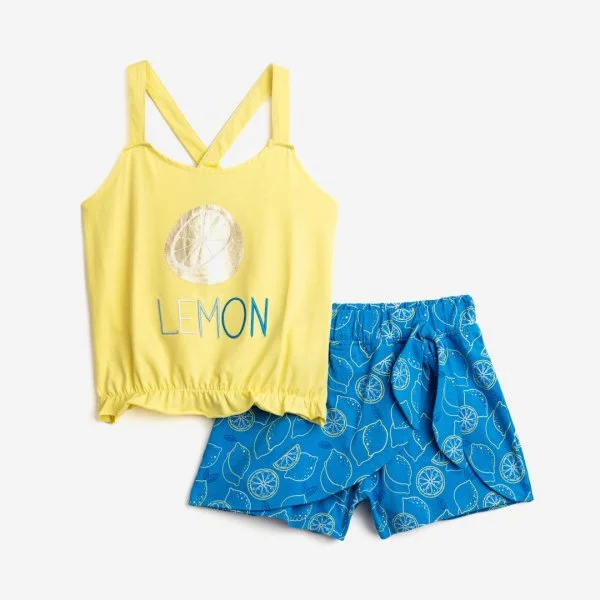 Φωτογραφία προϊόντος: Παιδικό σετ σορτς for Funky Kids κορίτσι 6-16 ετών 124-524127-1 Κίτρινο