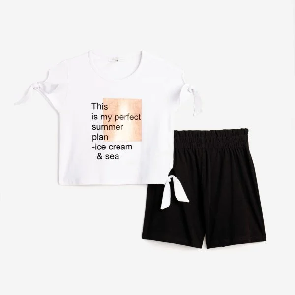 Φωτογραφία προϊόντος: Παιδικό σετ σορτς for Funky Kids κορίτσι 6-16 ετών 124-530100-1 Λευκό