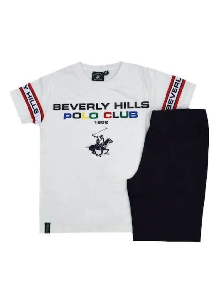 Φωτογραφία προϊόντος: Παιδικό σετ μακό BEVERLY HILLS POLO CLUB αγόρι 8-16 ετών 7636K00043-WHITE Λευκό