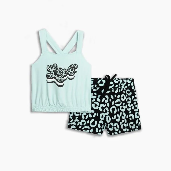 Φωτογραφία προϊόντος: Παιδικό σετ σορτς for Funky Kids κορίτσι 2-6 ετών 125-724117-2 Βεραμάν