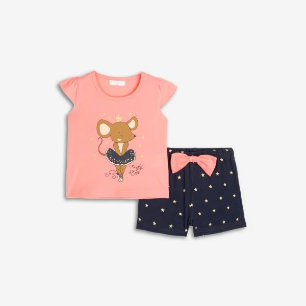Φωτογραφία προϊόντος: Παιδικό σετ σορτς for Funky Kids κορίτσι 2-6 ετών 125-724128-1 Σομόν