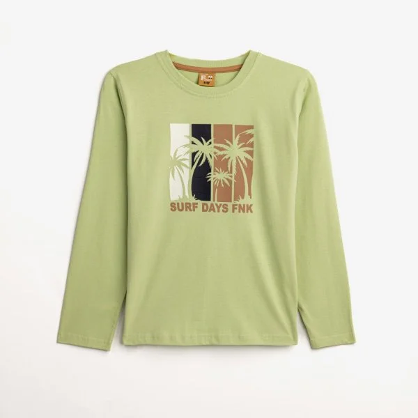 Φωτογραφία προϊόντος: Παιδική μπλούζα for Funky Kids αγόρι 6-16 ετών 124-106100-1 Λαχανί