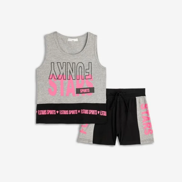 Φωτογραφία προϊόντος: Παιδικό σετ σορτς for Funky Kids κορίτσι 6-16 ετών 125-524100-1 Γκρι