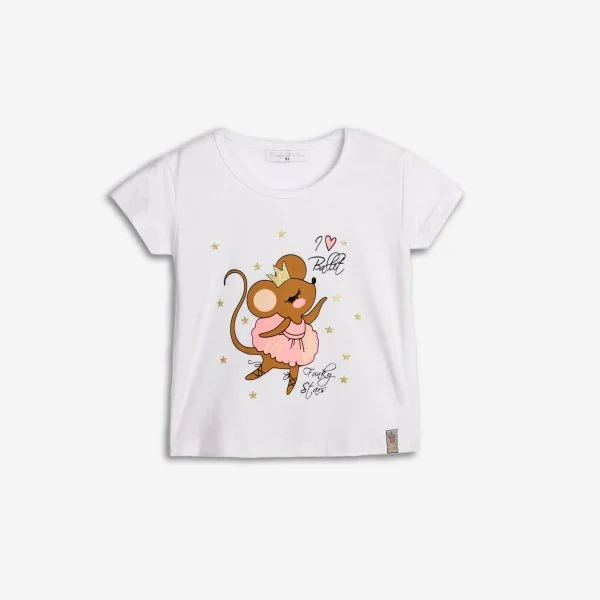 Φωτογραφία προϊόντος: Παιδική μπλούζα for Funky Kids κορίτσι 2-6 ετών 125-705115-1 Λευκό