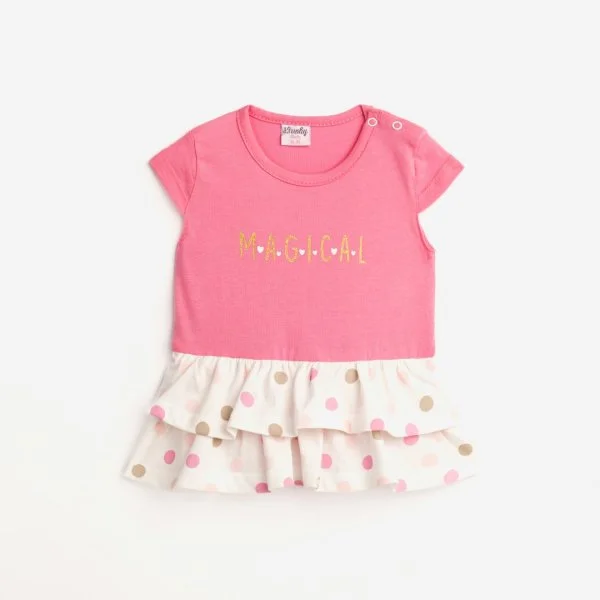 Φωτογραφία προϊόντος: Βρεφικό φορμάκι for Funky Kids κορίτσι 1-12 μηνών 124-060119-1 Ροζ