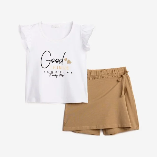 Φωτογραφία προϊόντος: Παιδικό σετ σορτς for Funky Kids κορίτσι 6-16 ετών 124-524141-1 Λευκό